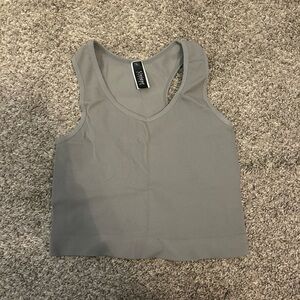 Gray Sleeveless Top